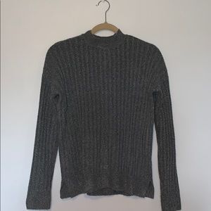 Small Pink Republic Grey Sweater w detailed back